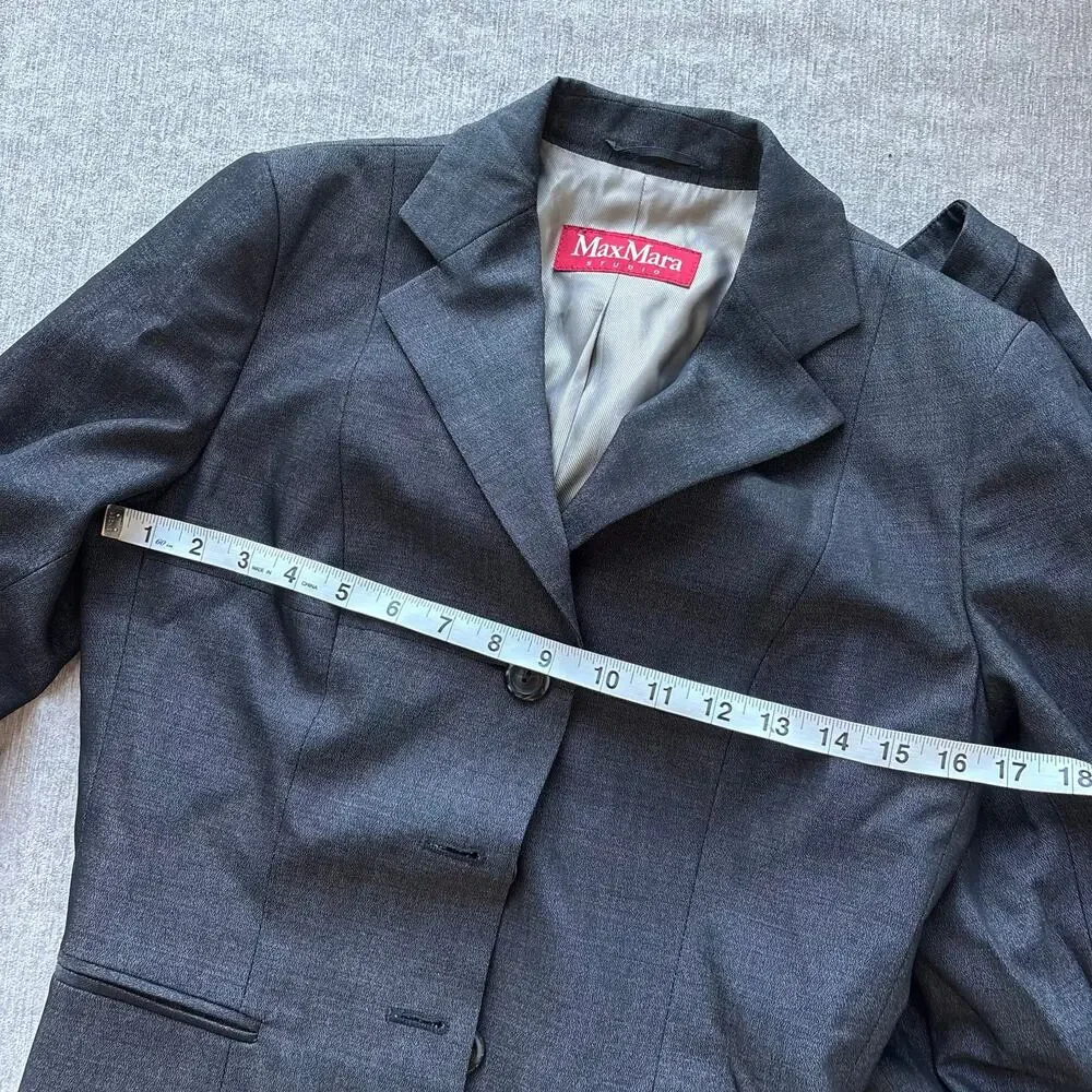 Max Mara Dark Grey Women’s Tailored Suit - Picture 8 of 9